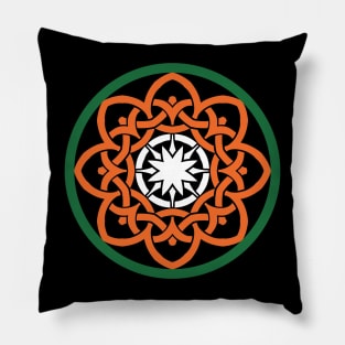 CELTIC SYMBOLS: STRENGTH & GROWTH IN DARA’S LOOP Pillow