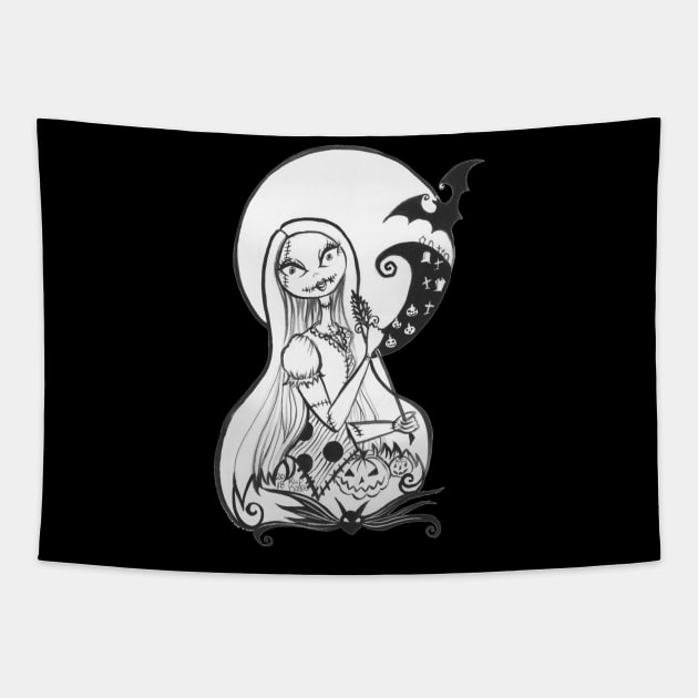 Sally Skellington Tapestry by KupKake1313