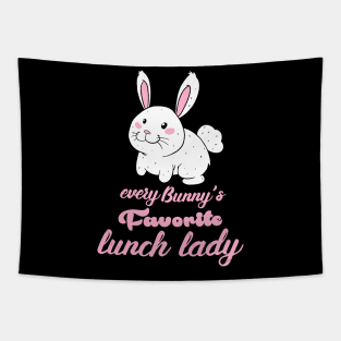 Womens Lunch Lady prints I Magical Easter Bunny Cafeteria food Tapestry