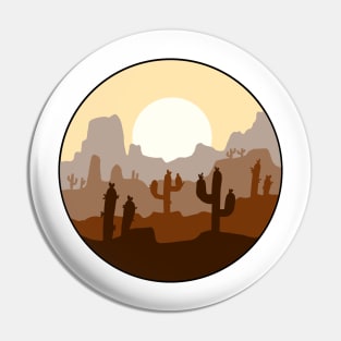 Desert cactus Pin