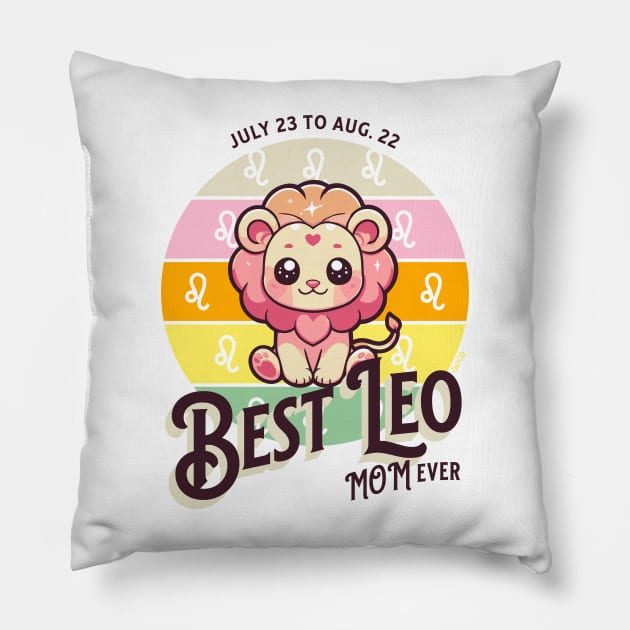 Best Leo Mom Ever Pillow by B2T4 Shop