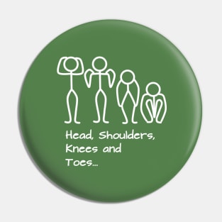 Stickman / Head, shoulders, knees and toes... Pin