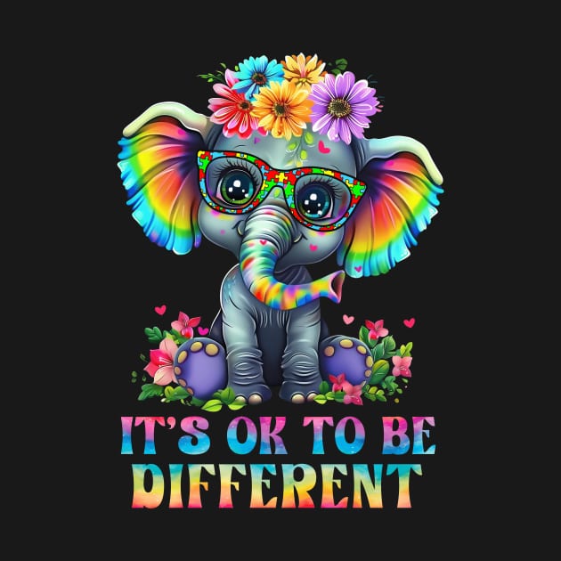 Elephant It's Ok To Be Different by antrazdixonlda