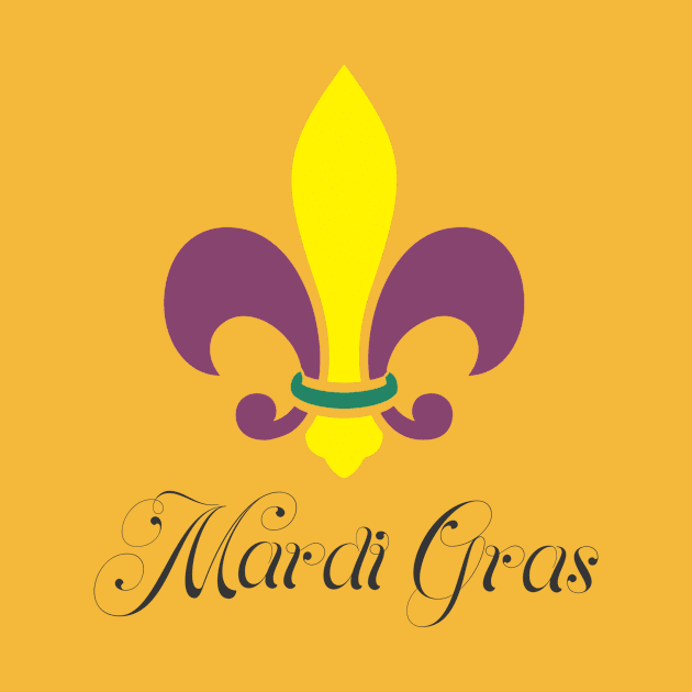 Mardi Gras Fleur-De-Lis by TeeBunny17