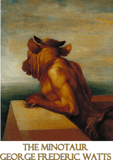 The Minotaur by George Frederic Watts Magnet