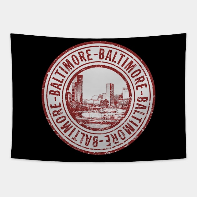 Baltimore pride stamp Tapestry by SerenityByAlex