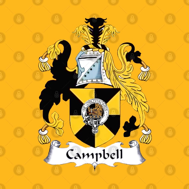 Campbell Clan Crest T-Shirt by D_AUGUST_ART_53