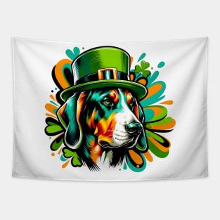 Bavarian Mountain Scent Hound Celebrates Saint Patrick's Day Tapestry