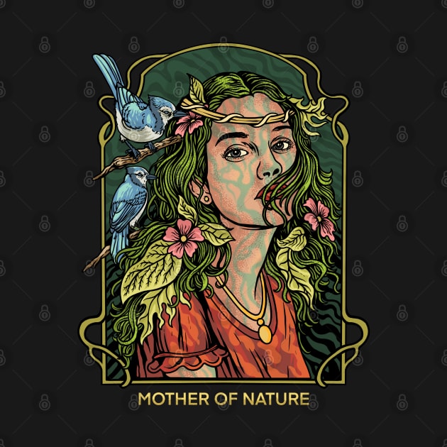 Mother Of Nature by Deerandwolf.ink