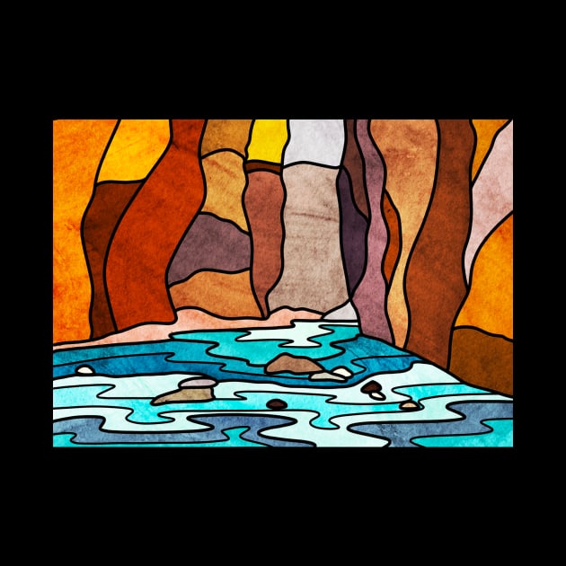 Zion Narrows by Kelly Louise Art