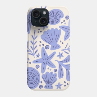 Treasures from the beach - Light blue Phone Case