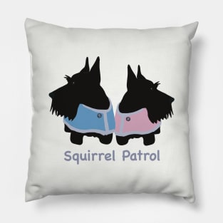 Scottie Squirrel Patrol Pillow