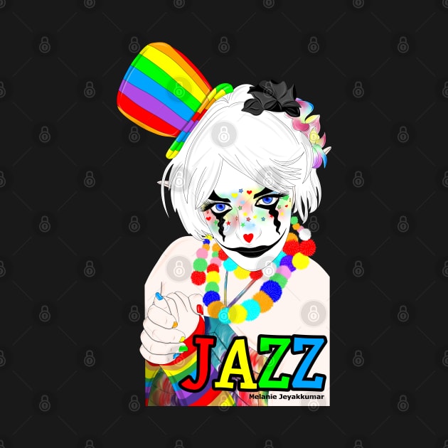 Jazz the Rainbow Clown by MelanieJeyakkumar