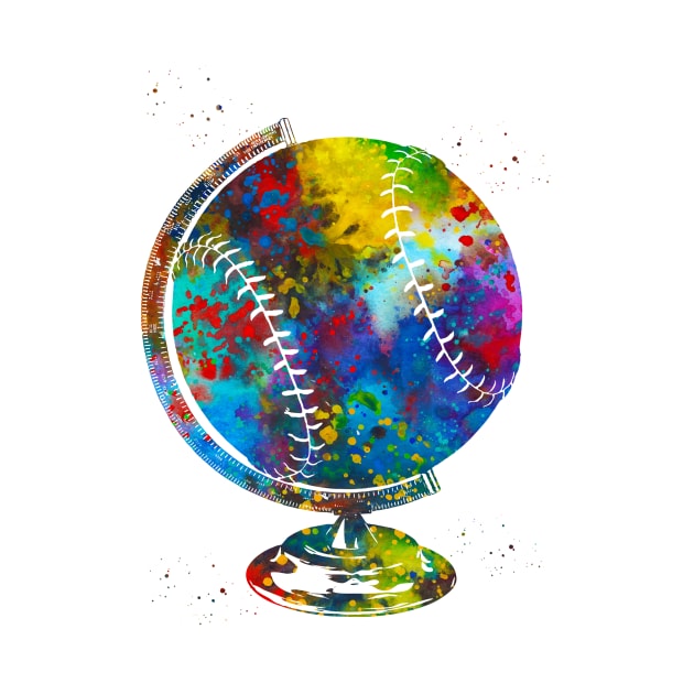 Baseball Globe by erzebeth