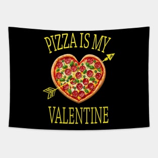 Pizza Heart Is My Valentine Funny Tee Boys Girls Kids Gift Tapestry