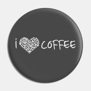 I Love Coffee Pin