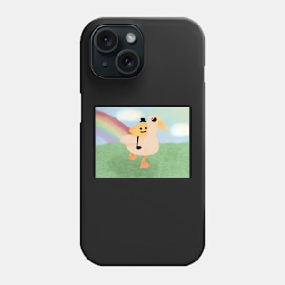 Gribby the Lemon Guy riding a majestic duck Phone Case