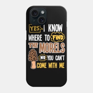 Mushroom Hunting, Mushroom Hunter, Morel Hunting Phone Case