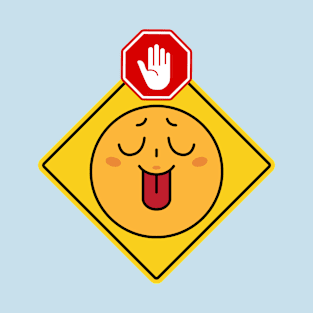 Alert Warning Facial Emoji Expressions #11 T-Shirt