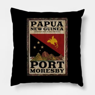 make a journey to Papua New Guinea Pillow