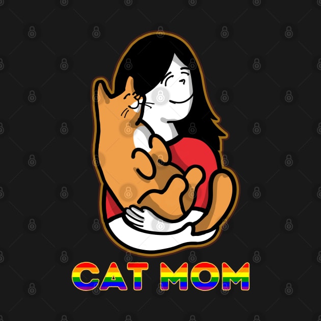 Cat Mom Pride Text by leBoosh-Designs