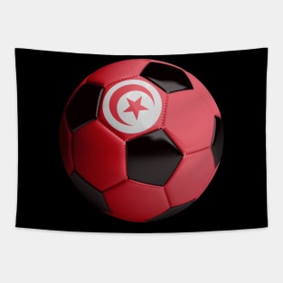 Tunisia Soccer Ball Tapestry