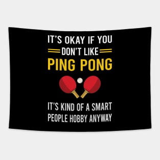 Smart People Hobby Ping Pong Table Tennis Tapestry