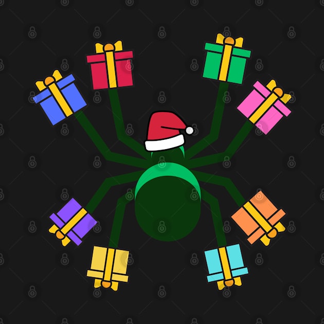 Christmas Halloween Spider With Gifts by MGRCLimon