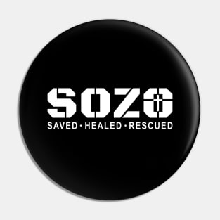 Sozo, Greek for Salvation and healing Pin