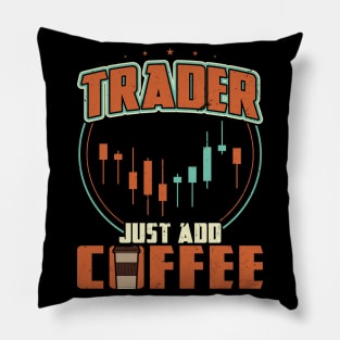 Trader Just Add Coffee Pillow