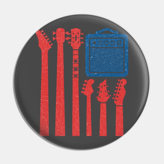 Rock n Roll - USA Flag Pin by StudioGrafiikka