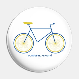 Wandering Around Bicycle Lovers Pin