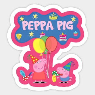 1pcs Peppa Pig Tattoo Stickers Children's Birthday Party Decorations George  Stickers Action Figure Stickers Cartoon kid's Gift