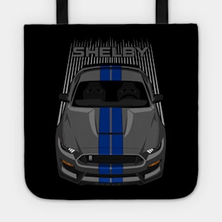 Ford Mustang Shelby GT350 2015 - 2020 - Magnetic Grey - Blue Stripes Tote