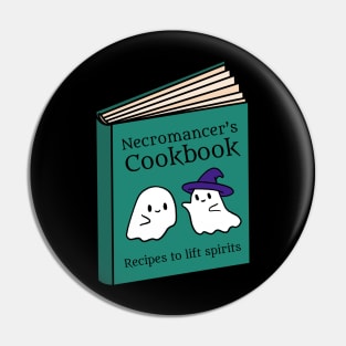 Necromancer Cook Book - RPG Necromancy Humor Pin