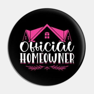 Official Homeowner - New Homeowner Pin