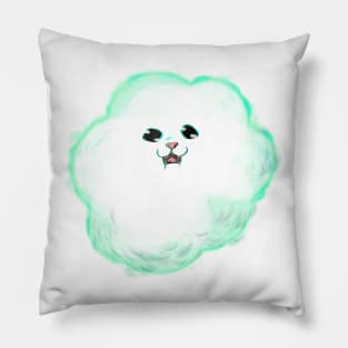 Cute cloudy face cat Pillow