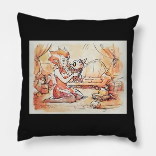 Echoes from the past Pillow