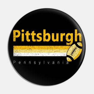 Pittsburgh Vintage Football Retro Pennsylvania For Game Day Pin