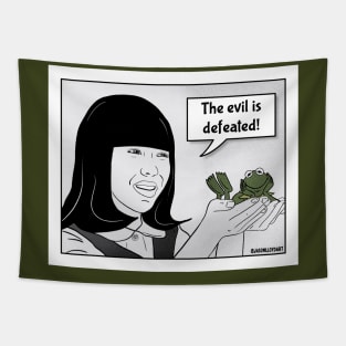 The Evil Is Defeated Tapestry