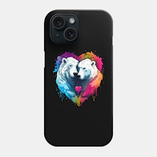 Polar Bear Couple Valentine Phone Case