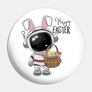 Cute Astronaut with Rabbit Ears Pin