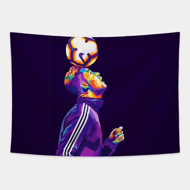 Cristiano Ronaldo Wpap Pop Art - Cristiano Ronaldo - Tapestry  TeePublic