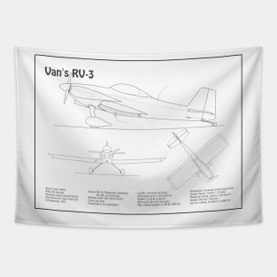 Van’s RV-3 - Airplane Blueprint - BD Tapestry