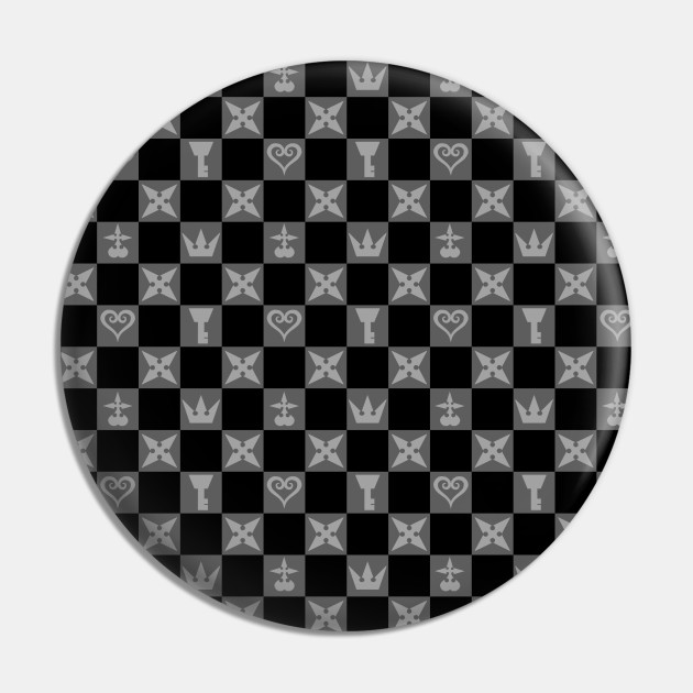 Kingdom Hearts Chess Pattern Black and White Tapestry for Sale by