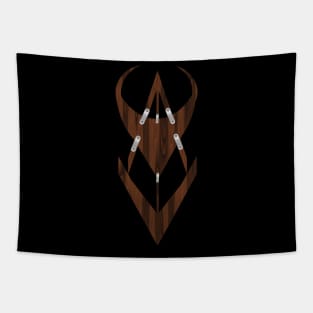 Graveyard's Wooden Symbol Tapestry