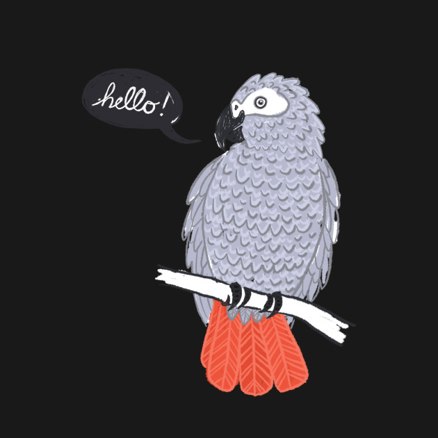Disover African Grey - African Grey Parrot - T-Shirt