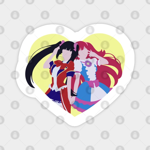 Yumeko Jabami and Yumemi Yumemite Magnet by AmelieLacroix