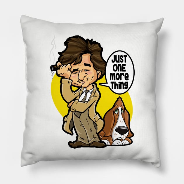 COLUMBO - Just One More Thing Pillow by ATOMIC PASSION