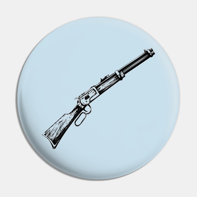 Western Era - Winchester Rifle Pin by The Black Panther